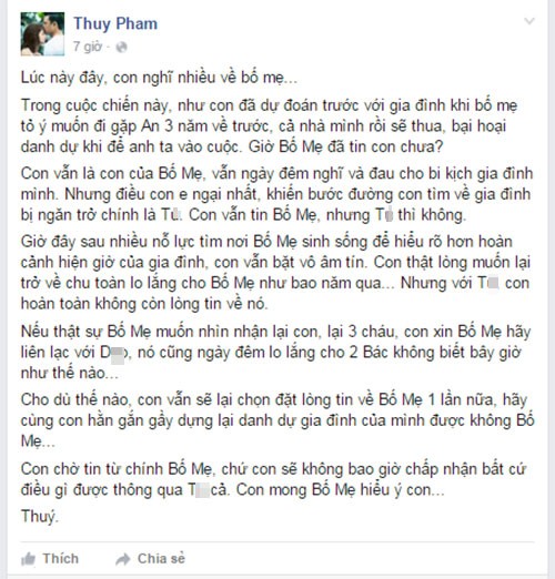 Ngoc Thuy mong han gan voi bo me sau thang kien-Hinh-2